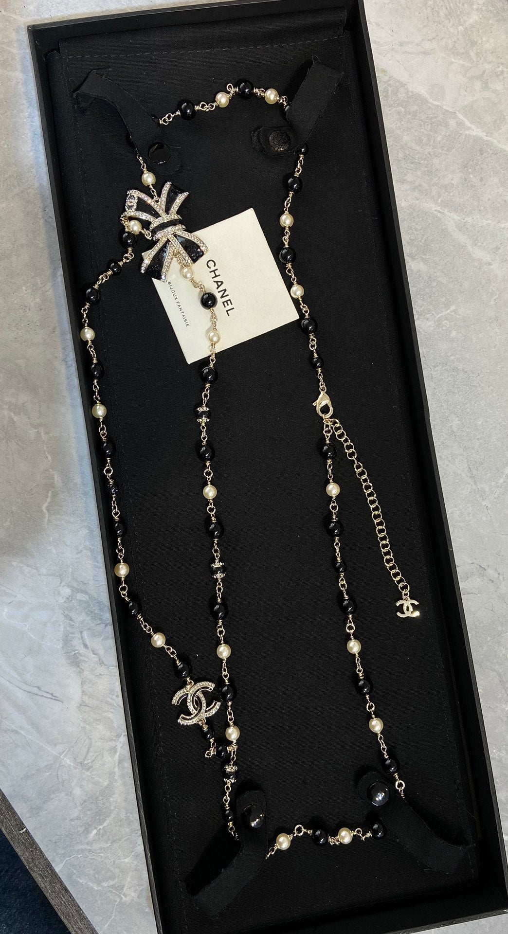 Chanel Black Flower Waist Band