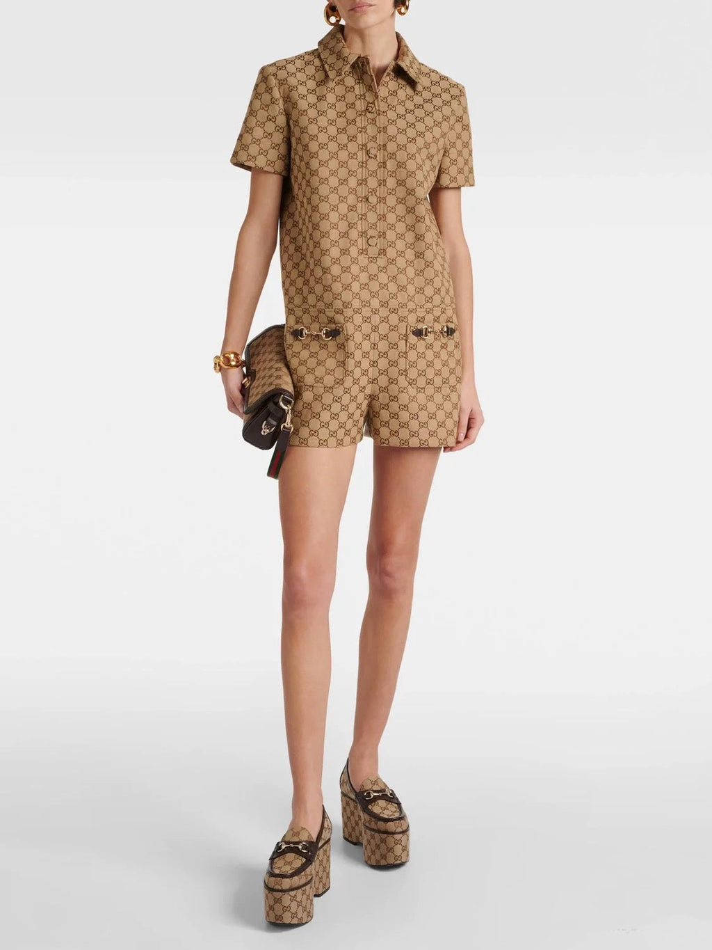 Gucci Brown Jumpsuit