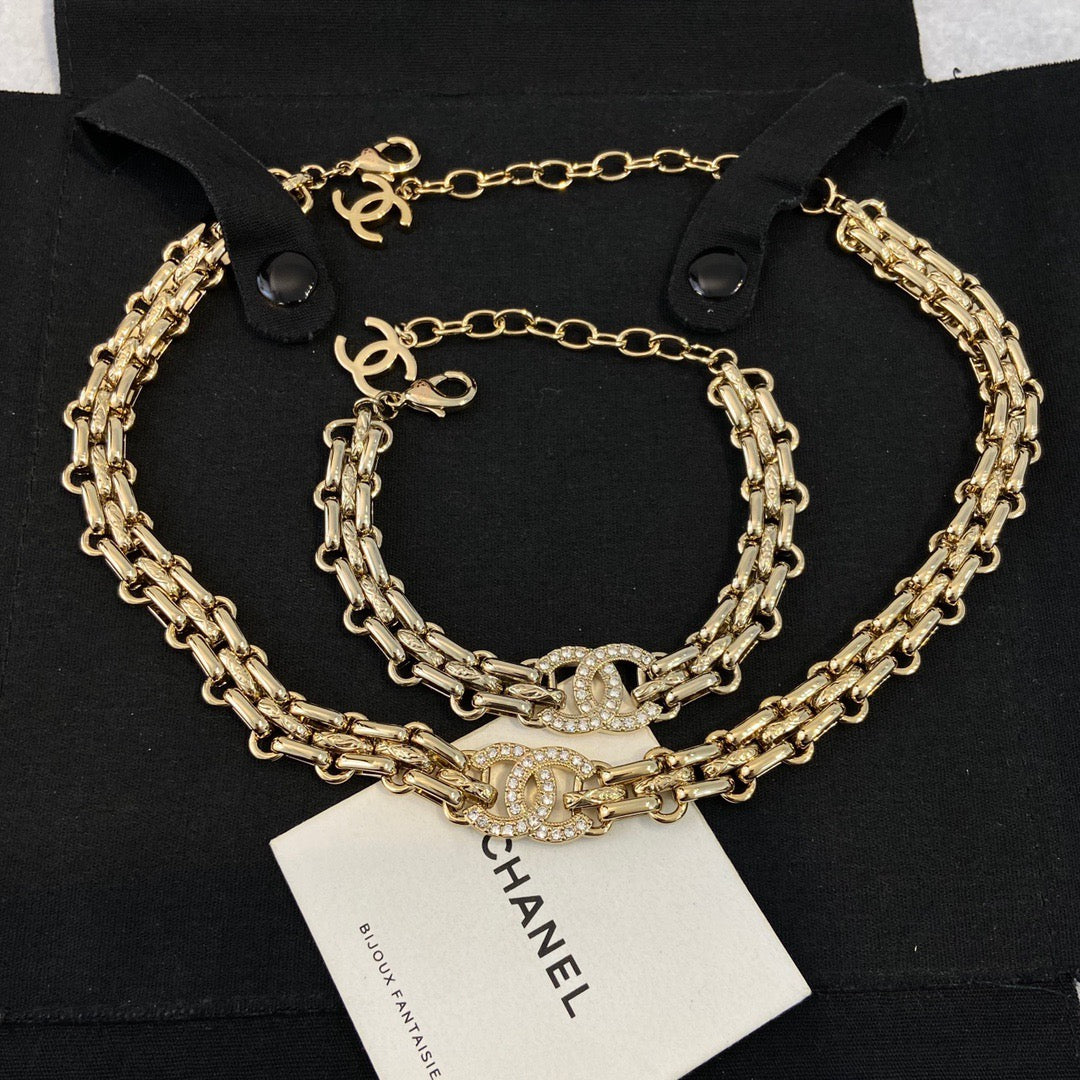 Chanel Chain Necklace Bracelet