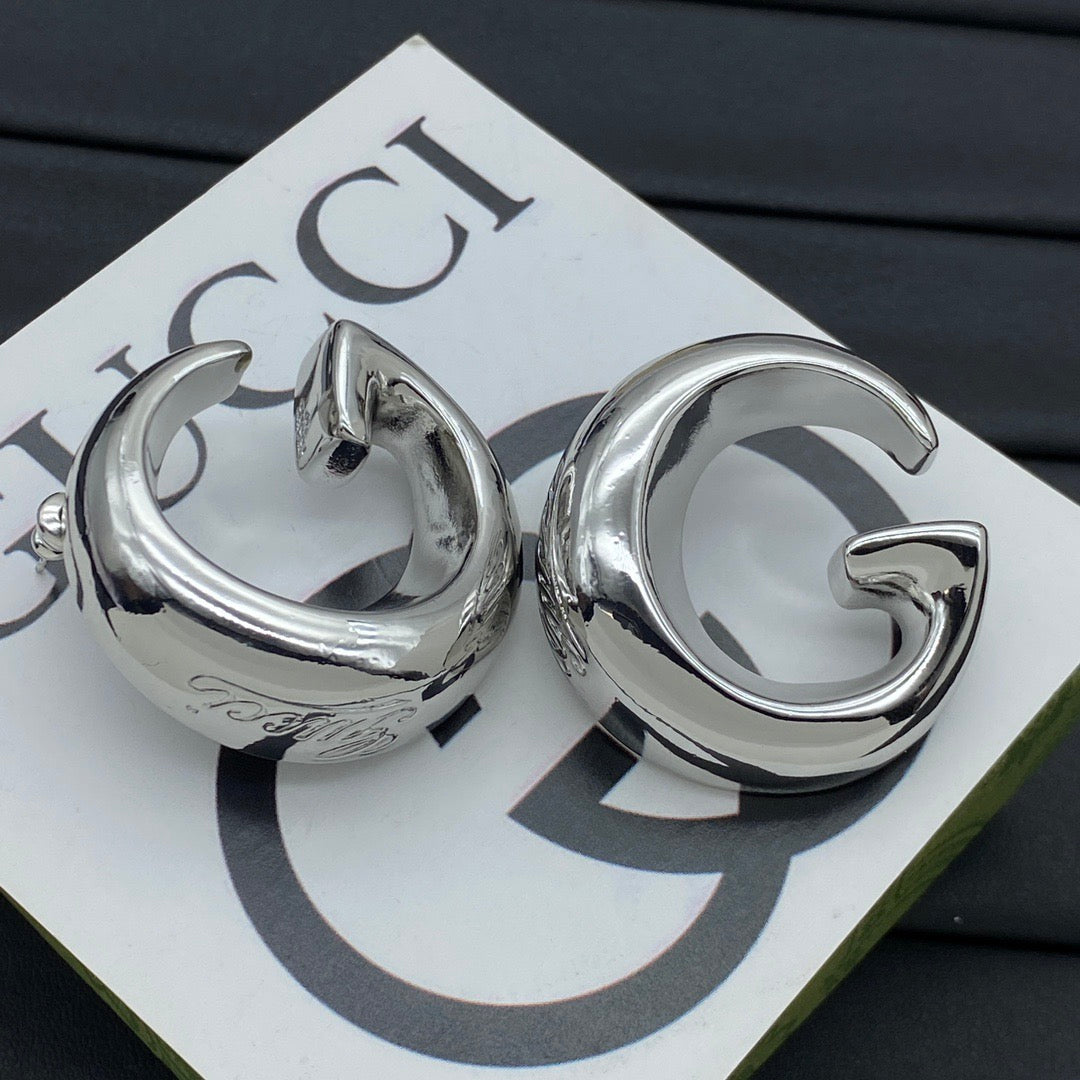 Gucci G Shape Hoop Earrings