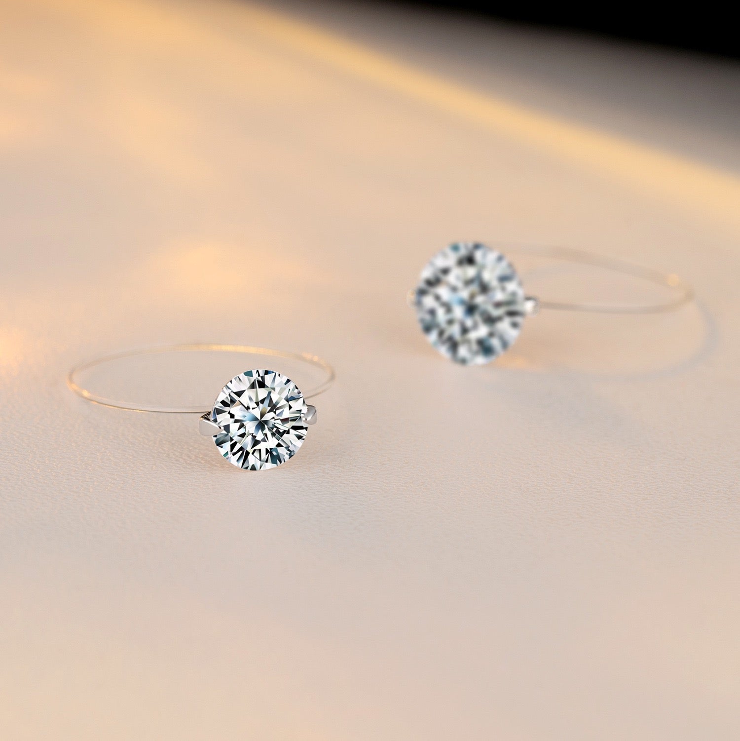 1 Carat 2 Carats Mermaid Tear Moissanite Ring