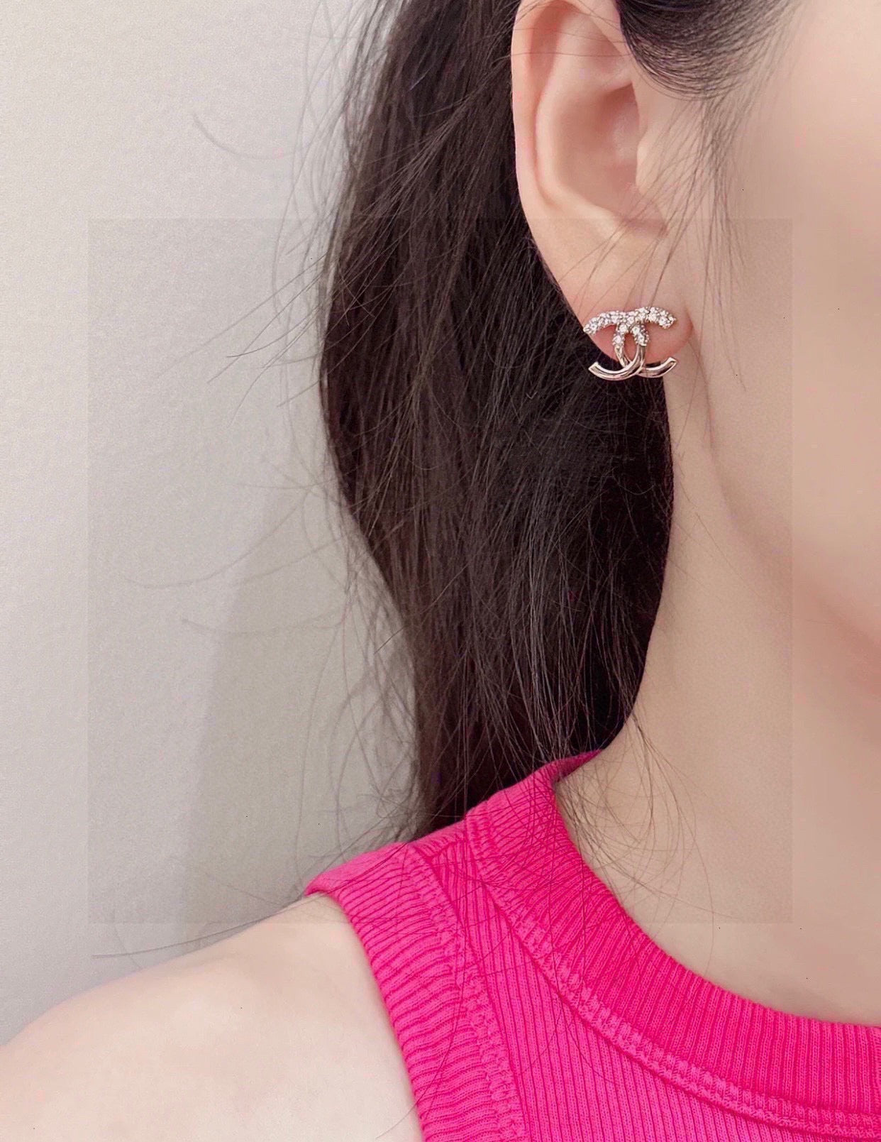 Chanel Half Side Earrings