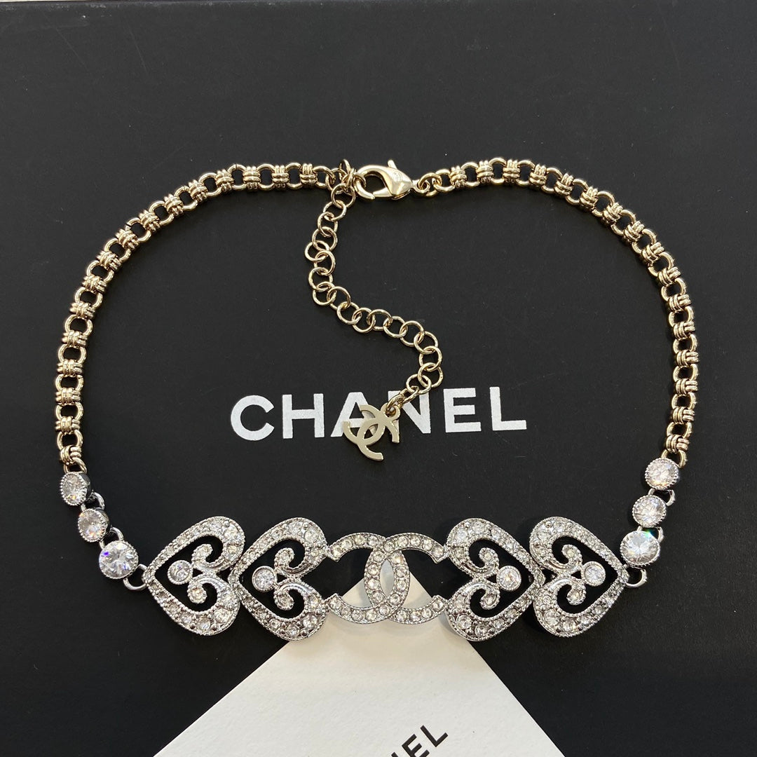 Chanel Heart Diamond Choker
