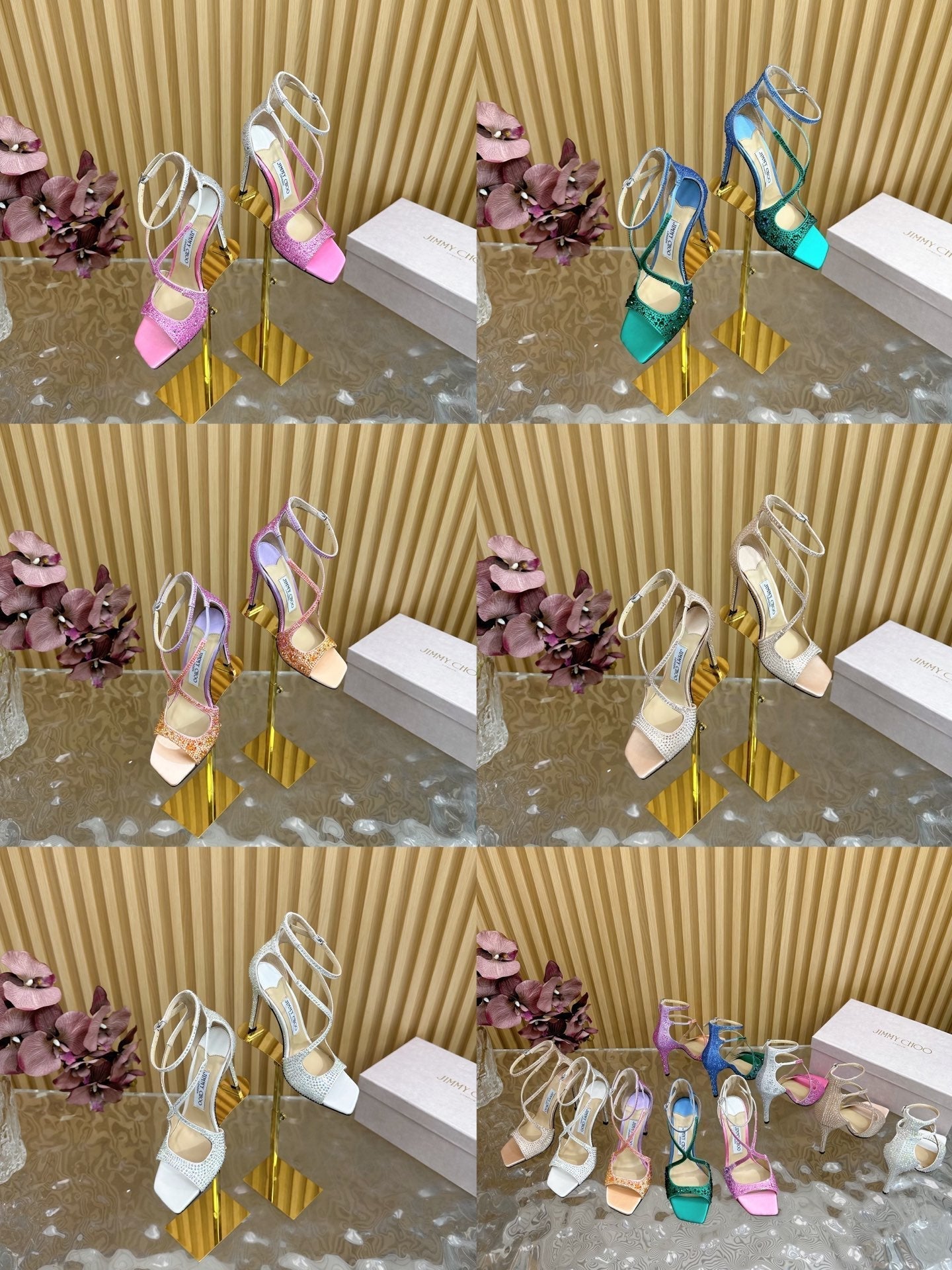 Jimmy Choo Sparkling Sandal High Heel